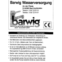 Barwig - Tauchpumpe 10 Liter Typ 04